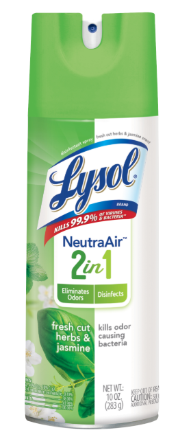 LYSOL Disinfectant Spray  Neutra Air 2 in 1  Fresh Cut Herbs  Jasmine Discontinued April 2021